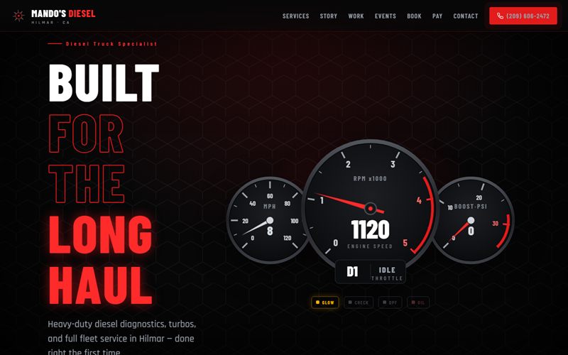 Mando's Diesel website